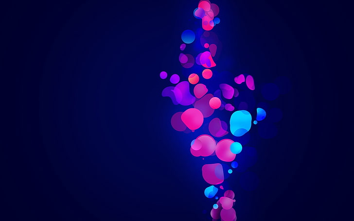 วอลล์เปเปอร์สีม่วงและสีน้ำเงินจุดแสงจุดสว่าง, วอลล์เปเปอร์ HD