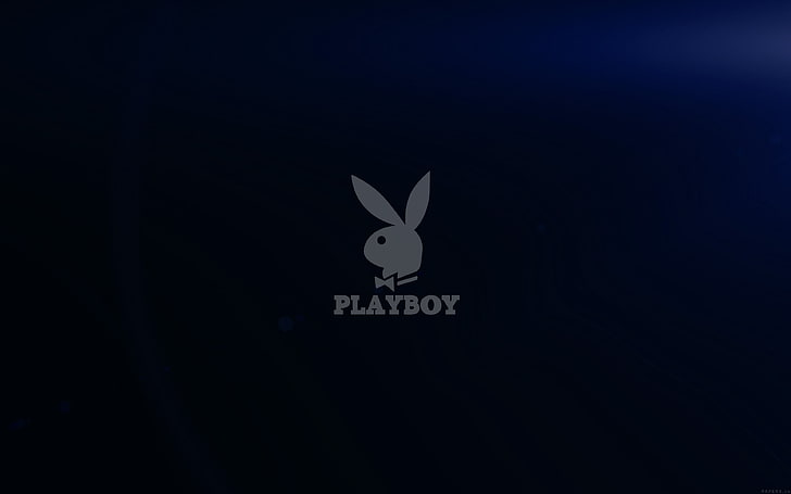 playboy, logo, oscuro, Fondo de pantalla HD