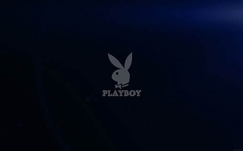 playboy, logo, dark, HD wallpaper HD wallpaper