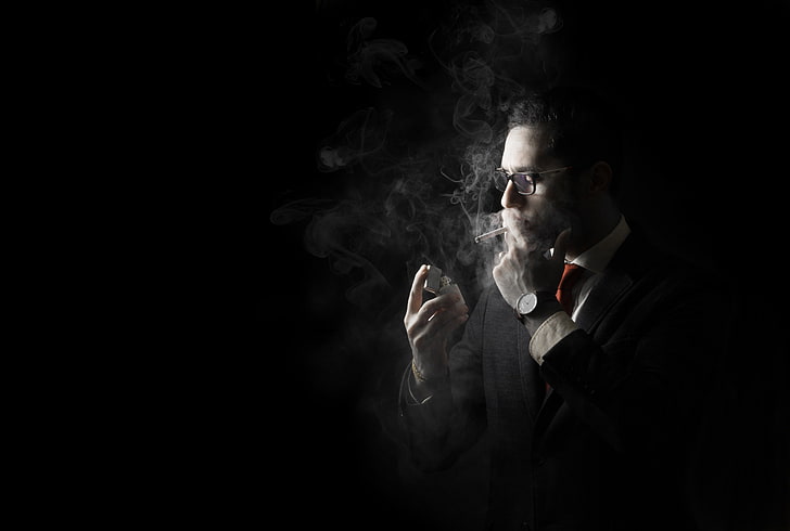 تدخين الرجل ورق الجدران والتصوير الفوتوغرافي والرجال، خلفية HD