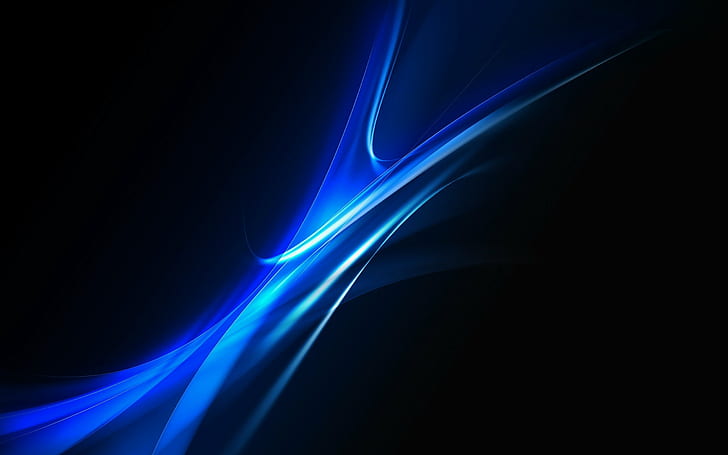 blue black background, HD wallpaper
