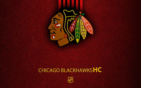 バスケットボール、シカゴ・ブラックホークス、エンブレム、ロゴ、NHL、 HDデスクトップの壁紙 HD wallpaper