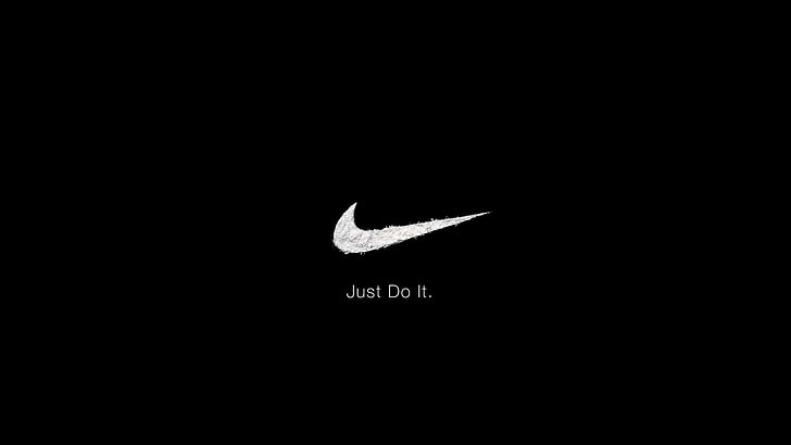 Nike Logo, Nike, mach es einfach, Slogan, HD-Hintergrundbild