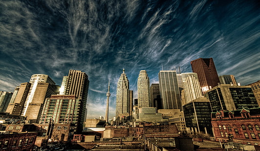 cityscape ، كندا ، تورنتو ، HDR، خلفية HD HD wallpaper