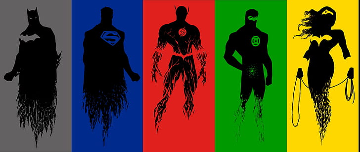 Комикси, Лига на справедливостта, Батман, Брус Уейн, DC комикси, Флаш, Зелен фенер, Супермен, Чудо-жена, HD тапет