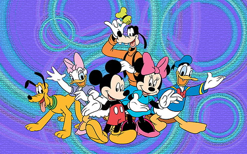 Mickey Mouse And Friends Desktop Wallpaper Hd för mobiltelefoner och bärbara datorer 1920 × 1200, HD tapet HD wallpaper