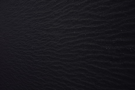 черно-белый коврик, Тобиас Ван Шнайдер, текстура, минимализм, черный песок, черный, HD обои HD wallpaper