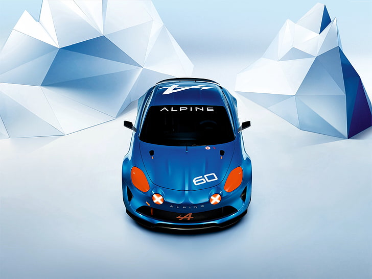 concept, Renault Alpine Celebration, renault, sports car, blue, HD wallpaper