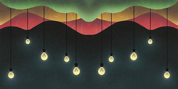 Glühbirne, Kunstwerk, HD-Hintergrundbild HD wallpaper
