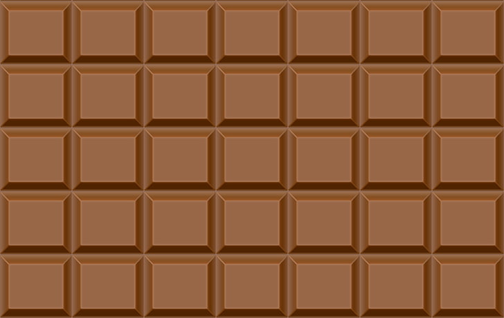 قطعة شوكولاتة ، مربعات ، شوكولاتة ، نسيج ، بني، خلفية HD