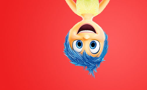 Inside Out Joy, gadis, karakter, pakaian, mata biru, kebahagiaan, petualangan, terbalik, emosi, rambut biru, 2015, Joy, Pixar Animation Studios, lima emosi, Inside Out, Gambar Gerak Walt Disney Studios, perasaan, Wallpaper HD HD wallpaper