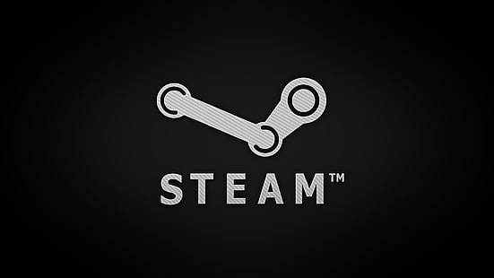 Steam лого, Steam (софтуер), типография, градиент, лого, HD тапет HD wallpaper