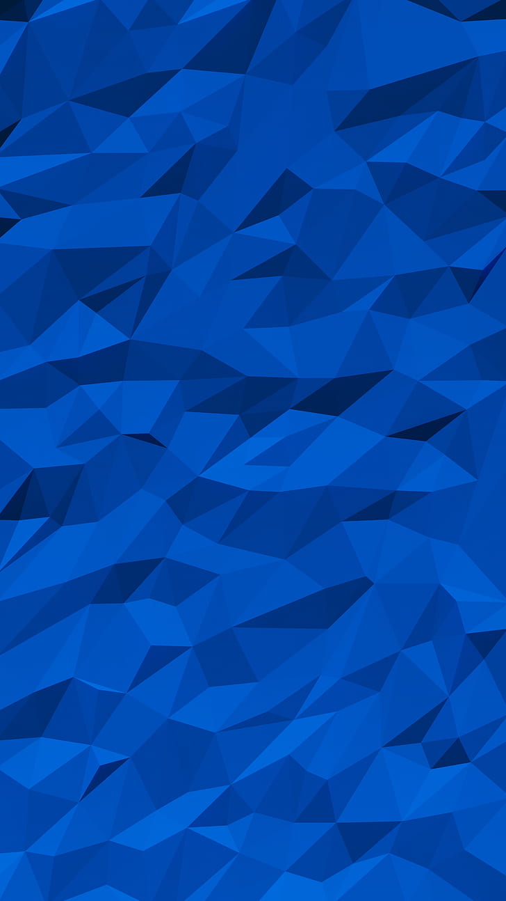 polygon, embossed, convex, blue, texture, HD wallpaper