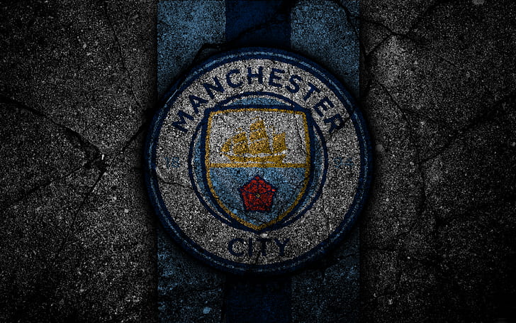 Fútbol, ​​Manchester City F.C., logotipo, Fondo de pantalla HD