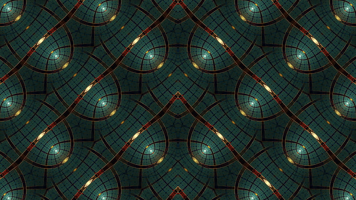 abstracto, fractal, patrón, simetría, arte digital, Fondo de pantalla HD