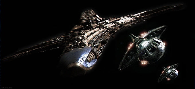 grå rymdskepp, Stargate, Destiny (rymdskepp), rymd, HD tapet HD wallpaper