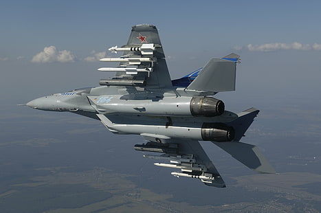 34, руски, миг, военен, самолет, реактивен самолет, изтребител, MIG 35, HD тапет HD wallpaper