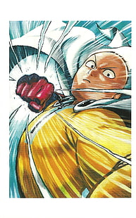 One-Punch Man, Yusuke Murata, Saitama, HD wallpaper HD wallpaper