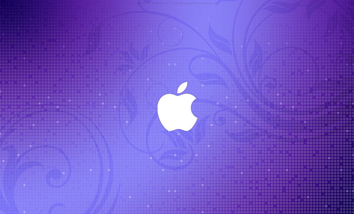 Redemoinho roxo, logotipo da Apple, computadores, Mac, roxo, maçã, redemoinho, HD papel de parede