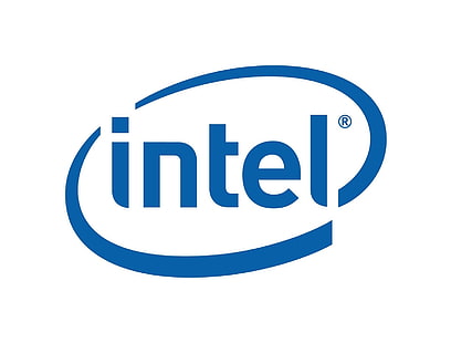 Intel logo, intel, logo, symbol, brand, HD wallpaper HD wallpaper