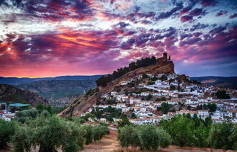 Spagna, Andalusia, Montefrio, Sfondo HD HD wallpaper