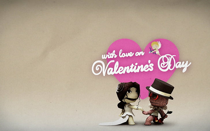 LittleBigPlanet, Love, Valentine's Day, HD wallpaper