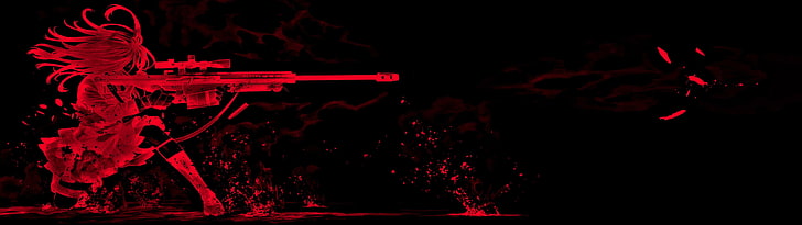 리그 오브 레전드 케이틀린 배경 화면, 애니메이션, 빨강, HD 배경 화면