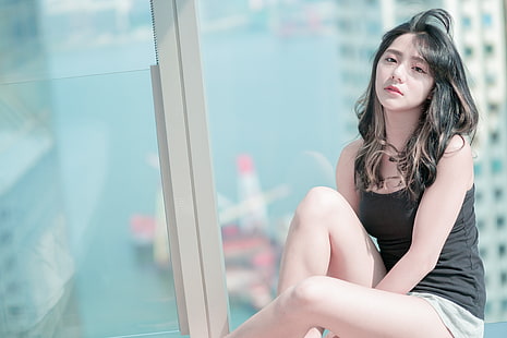 азиатски, женски, момиче, модел, ориенталски, жени, жени, HD тапет HD wallpaper