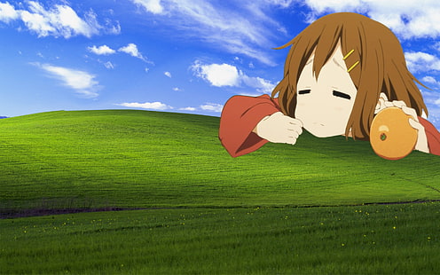Anime, K-ON !, Yui Hirasawa, HD tapet HD wallpaper