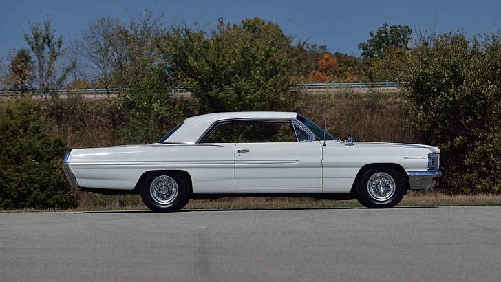 1962, cars, catalina, hardtop, pontiac, white, HD wallpaper