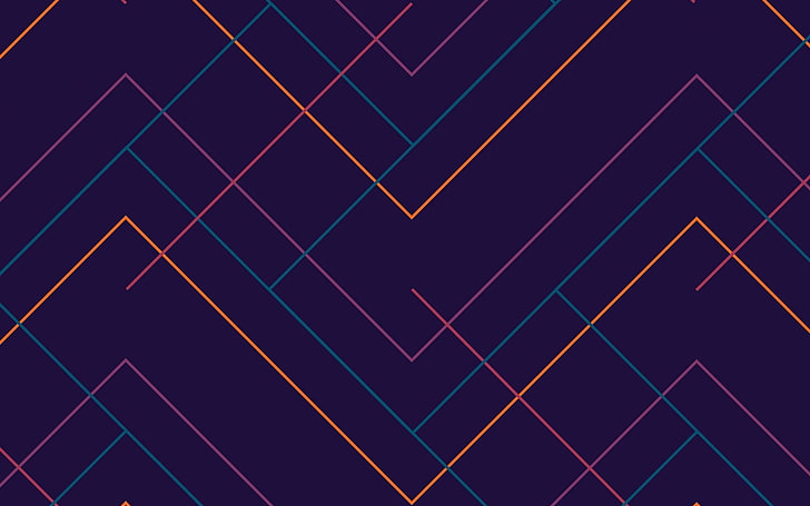 orange, purple, and blue digital wallpaper, abstract, HD wallpaper