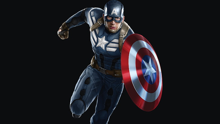 Капитан Америка, Супергерои, 5К, Marvel Comics, HD обои