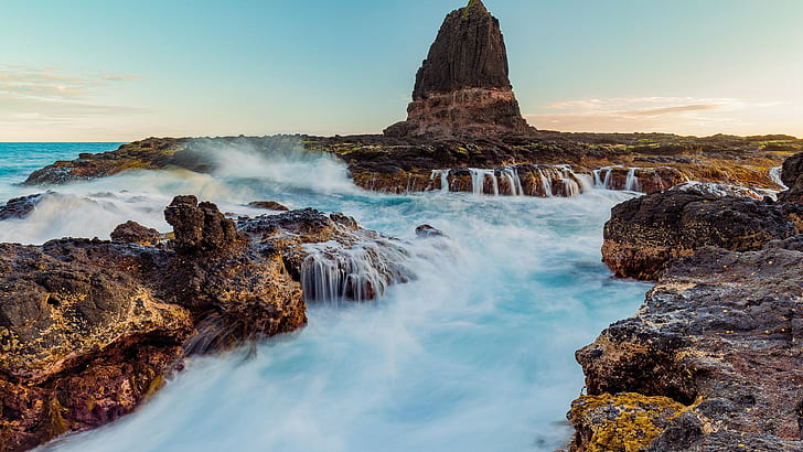 Wasser, Pazifik, Rock, HD-Hintergrundbild