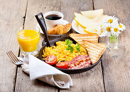 อาหารปรุงสุกอาหารเช้า, วอลล์เปเปอร์ HD HD wallpaper