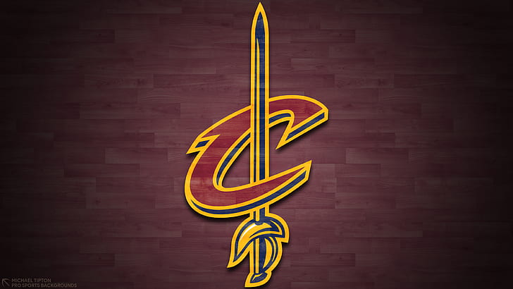 Basket, Cleveland Cavaliers, logotyp, NBA, HD tapet