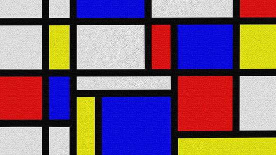 Artístico, Abstracto, Mondrian, Fondo de pantalla HD HD wallpaper