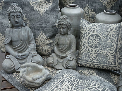 Азия, Буда, фигура на Буда, източна религия, ръка, мантра, медитация, молитва, Чигонг, отпуснете се, релаксация, статуя, камък, каменна фигура, каменна скулптура, HD тапет HD wallpaper