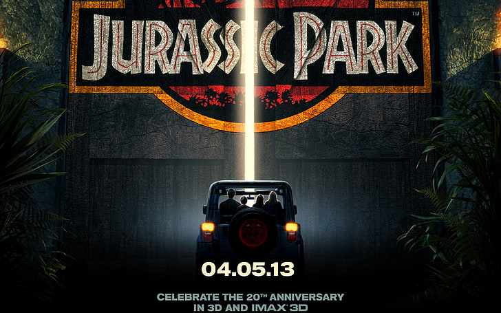 Jurassic Park 3D 2013, Jurassic Park poster, Movies, Hollywood Movies, hollywood, 2013, HD wallpaper