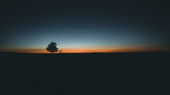 Beautiful Minimalistic sunrise, HD wallpaper HD wallpaper