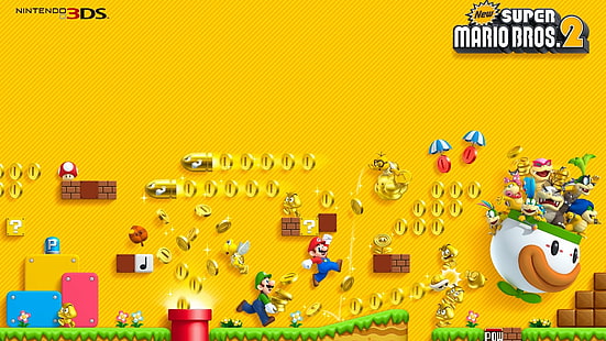Mario, New Super Mario Bros. 2, HD wallpaper HD wallpaper