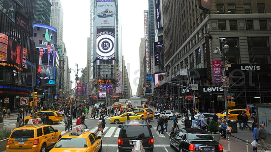 Нью-Йорк стрит люди, Нью-Йорк, улица, люди, HD обои HD wallpaper