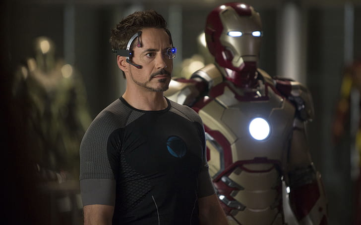 Робърт Дауни-младши в Iron Man 3, Robert, Downey, Iron, Man, HD тапет