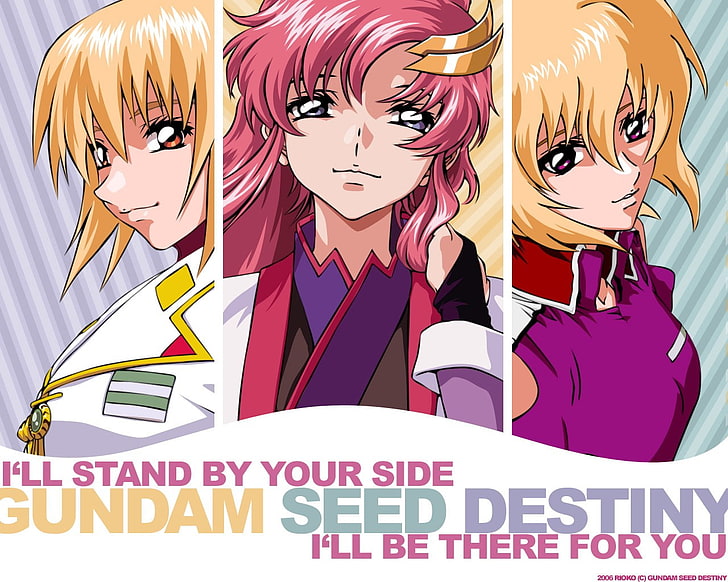anime, Mobile Suit Gundam SEED, Cagalli Yula Athha, lacus clyne, Stella Loussier, HD wallpaper
