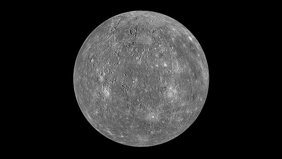 полная луна, меркурий, космос, минимализм, HD обои HD wallpaper