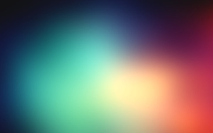 verschwommen, Farbverlauf, Cyan, Orange, HD-Hintergrundbild