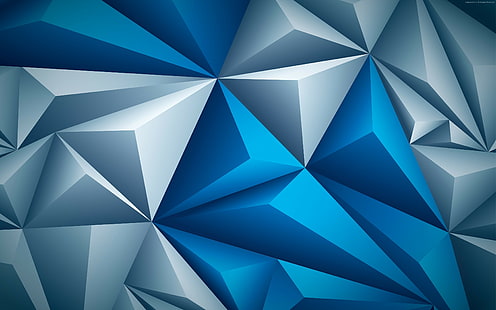 3D, Dreieck, abstrakt, 4k, HD-Hintergrundbild HD wallpaper
