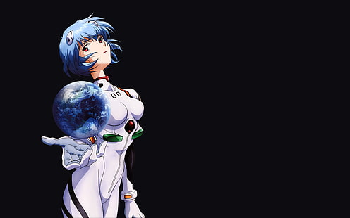 Neon Genesis Evangelion, världen, Ayanami Rei, anime, animeflickor, HD tapet HD wallpaper
