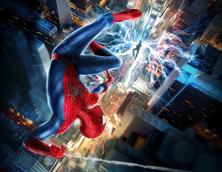 Человек-паук, Удивительный Человек-паук 2, Электро (Marvel Comics), HD обои
