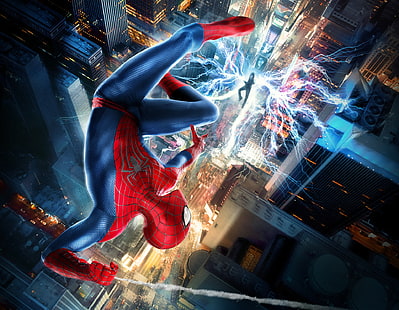 Человек-паук, Удивительный Человек-паук 2, Электро (Marvel Comics), HD обои HD wallpaper