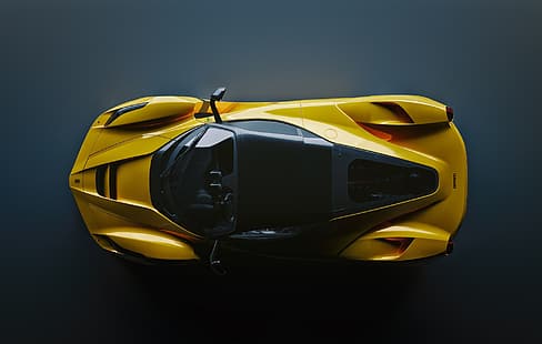  Ferrari, Scuderia, Yellow, LaFerrari, HD wallpaper HD wallpaper